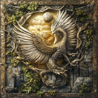 Ashgrid Monuments style, Midjourney V6.1: traditional folk art