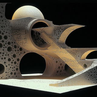 Sirocco Frameworks style, Midjourney V6.1: abstract 3D render
