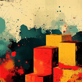 Halide Hinterlands style, Midjourney V6.1: abstract 3D render