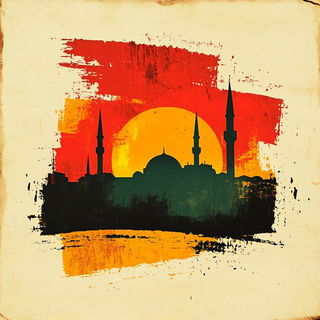 Halide Hinterlands style, Midjourney V6.1: bold minimalist logo design for Istanbul city municipal services