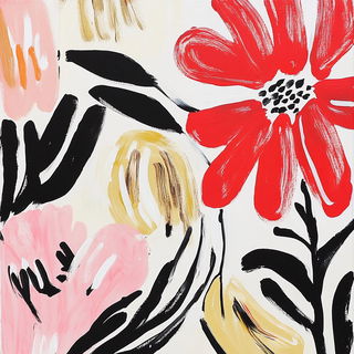 Blackthorn Endpaper style, Midjourney V6.1: creative pattern composition