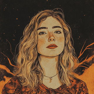 Luminolith style, Midjourney V6.1: photographic portrait of female protagonist