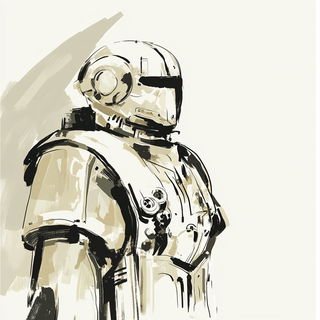 Greenfinch Isogrid style, Midjourney V6.1: concept art character design of retropunk steam knight