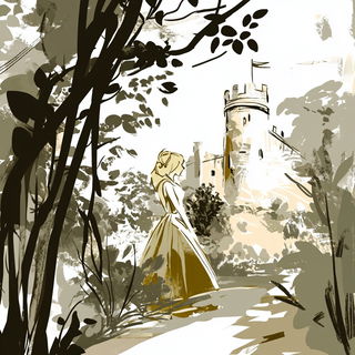 Greenfinch Isogrid style, Midjourney V6.1: retro fairy-tale illustration