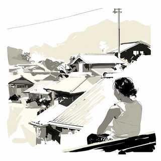 Greenfinch Isogrid style, Midjourney V6.1: black-and-white manga comic strip