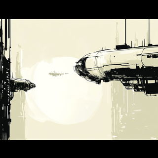 Greenfinch Isogrid style, Midjourney V6.1: cinematic shot from sci-fi movie