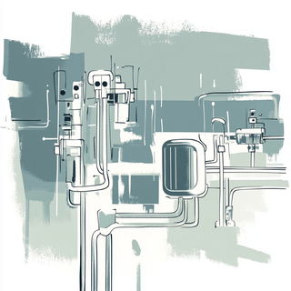 Greenfinch Isogrid style, Midjourney V6.1: technical infrastructure blueprint schematics