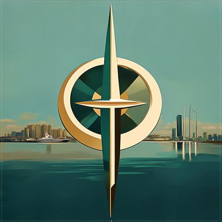 Opaline Midway style, Midjourney V6.1: bold minimalist logo design for Istanbul city municipal services