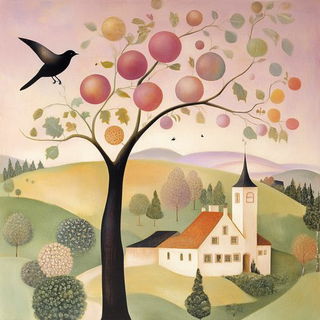 Balloonletter style, Midjourney V6.1: traditional folk art