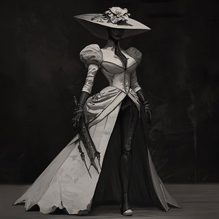Sealstorm Ornamentics style, Midjourney V6.1: haute-couture fashion outfit
