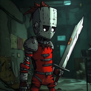 Serpentine Deco Narrative style, Midjourney V6.1: concept art character design of retropunk steam knight