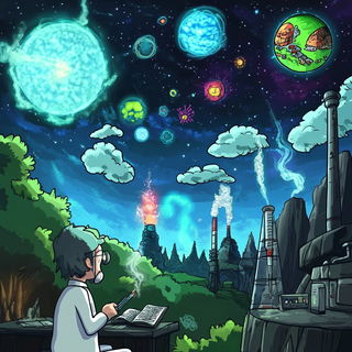 Serpentine Deco Narrative style, Midjourney V6.1: editorial illustration for popular scientific magazine cover
