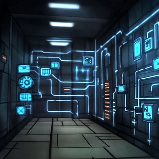 Serpentine Deco Narrative style, Midjourney V6.1: technical infrastructure blueprint schematics