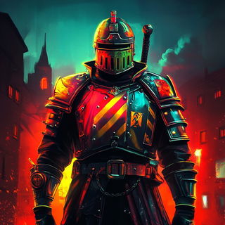 Brocadetail style, Midjourney V6.1: concept art character design of retropunk steam knight
