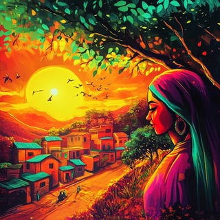 Brocadetail style, Midjourney V6.1: traditional folk art