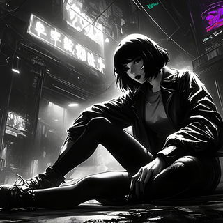 Brocadetail style, Midjourney V6.1: black-and-white manga comic strip