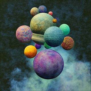 Autumn Bubble Conservatory style, Midjourney V6.1: abstract 3D render