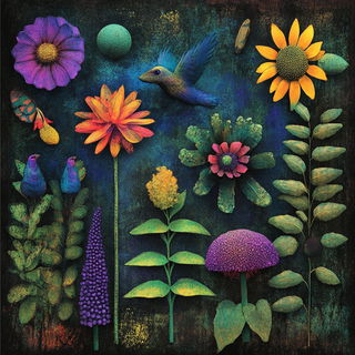 Autumn Bubble Conservatory style, Midjourney V6.1: traditional folk art