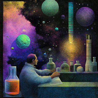 Autumn Bubble Conservatory style, Midjourney V6.1: editorial illustration for popular scientific magazine cover