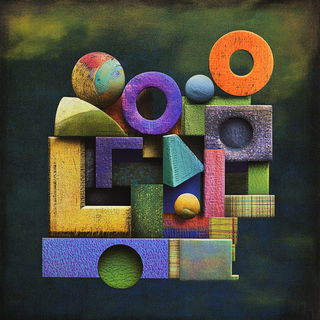 Autumn Bubble Conservatory style, Midjourney V6.1: typographic composition with large letters