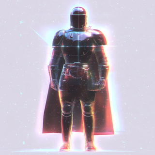 Floodmark Assemblies style, Midjourney V6.1: concept art character design of retropunk steam knight