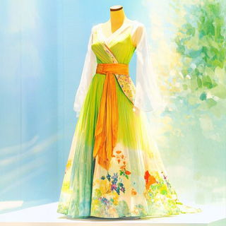 Candyland Rocaille style, Midjourney V6.1: haute-couture fashion outfit