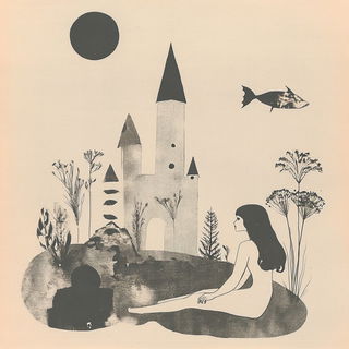 Tempestochrome style, Midjourney V6.1: retro fairy-tale illustration