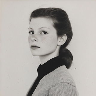 Tempestochrome style, Midjourney V6.1: photographic portrait of female protagonist