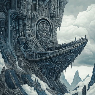 Moonstone Fault style, Midjourney V6.1: cinematic shot from sci-fi movie