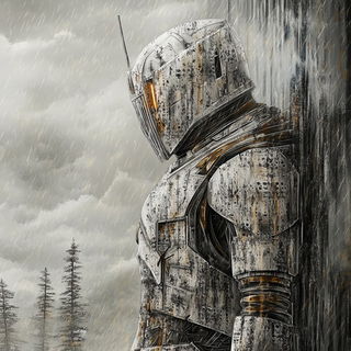 Veyran Isobar Guild style, Midjourney V6.1: concept art character design of retropunk steam knight
