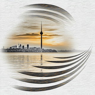 Veyran Isobar Guild style, Midjourney V6.1: bold minimalist logo design for Istanbul city municipal services
