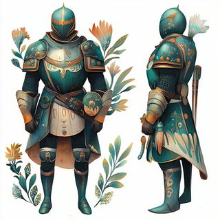 Bazaarflow style, Midjourney V6.1: concept art character design of retropunk steam knight
