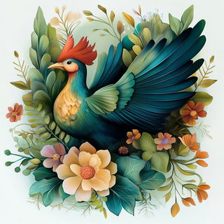 Bazaarflow style, Midjourney V6.1: traditional folk art