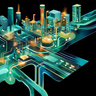 Bazaarflow style, Midjourney V6.1: technical infrastructure blueprint schematics