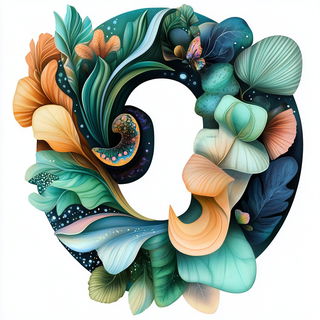Bazaarflow style, Midjourney V6.1: typographic composition with large letters