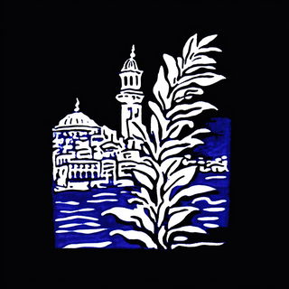 Kelmere Brushworks style, Midjourney V6.1: bold minimalist logo design for Istanbul city municipal services