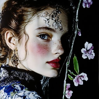 Kelmere Brushworks style, Midjourney V6.1: photographic portrait of female protagonist