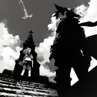Whitefield Megasurvey style, Midjourney V6.1: black-and-white manga comic strip