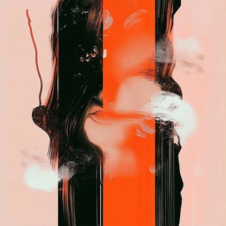 Scourpaint style, Midjourney V6.1: creative pattern composition