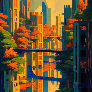 Burincloud style, Midjourney V6.1: megacity with futuristic bioarchitecture