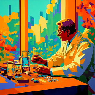 Burincloud style, Midjourney V6.1: editorial illustration for popular scientific magazine cover