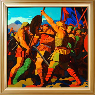 Burincloud style, Midjourney V6.1: classical 18th-century oil painting