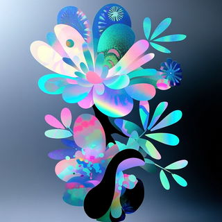 Vaporlead style, Midjourney V6.1: abstract 3D render