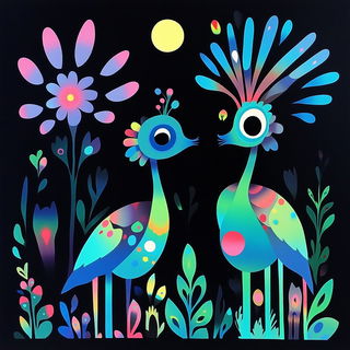 Vaporlead style, Midjourney V6.1: traditional folk art