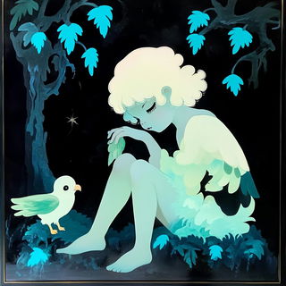 Vaporlead style, Midjourney V6.1: classical 18th-century oil painting
