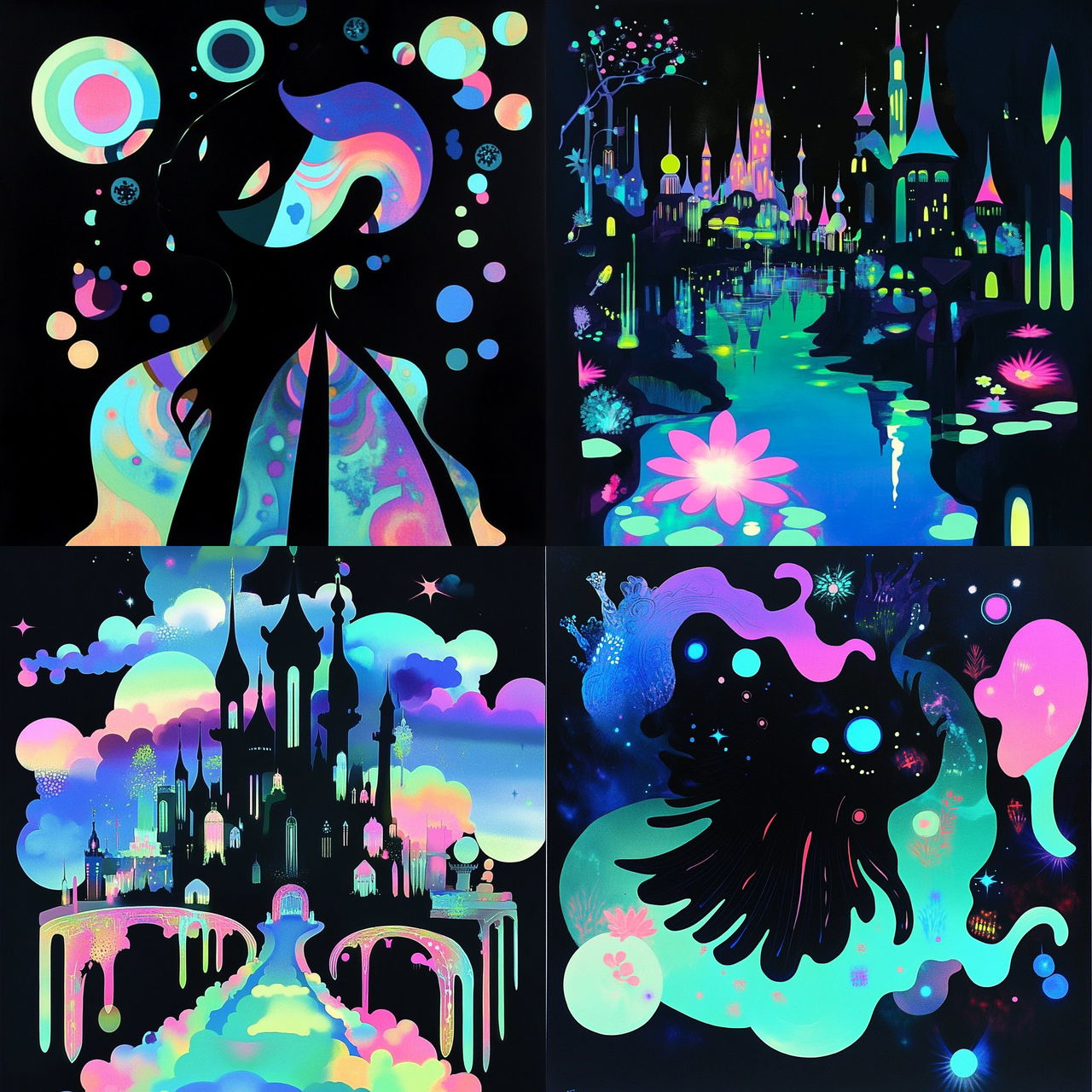 Vaporlead style, Midjourney V6.1, render 1 of 4