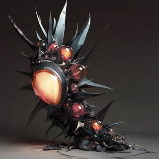 Cobalt Carvehouse style, Midjourney V6.1: abstract 3D render