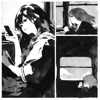 Sprocket Weather style, Midjourney V6.1: black-and-white manga comic strip
