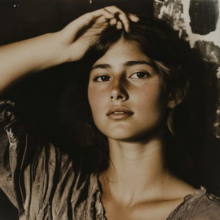 Sprocket Weather style, Midjourney V6.1: photographic portrait of female protagonist