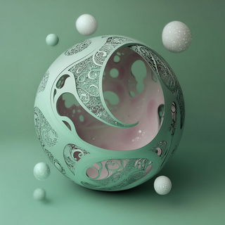 Washink style, Midjourney V6.1: abstract 3D render